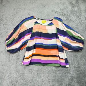 Anthropologie Maeve Silk Kimono Blouse